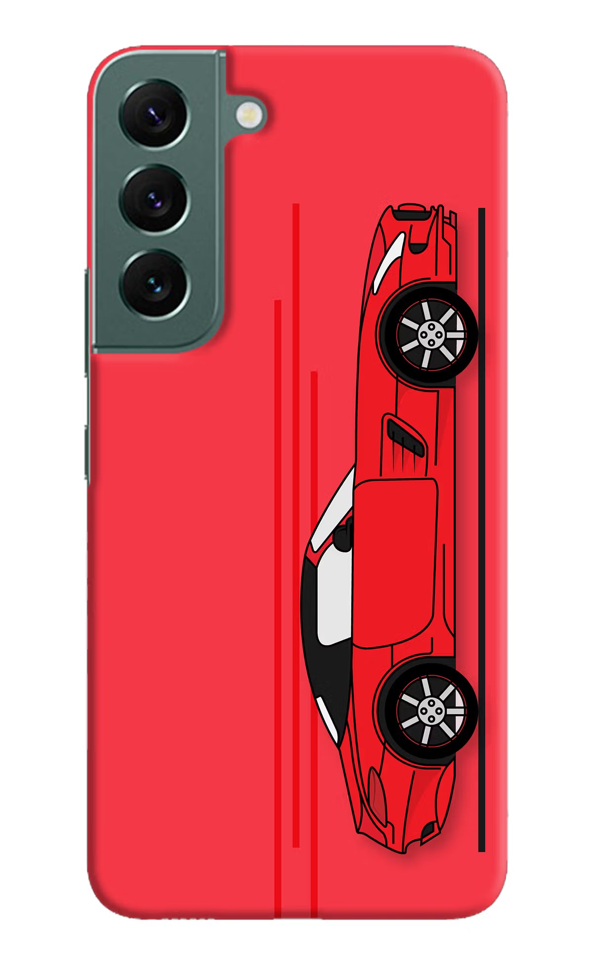 Red Velocity Samsung S22 Hard Case Back Cover by Casekaro