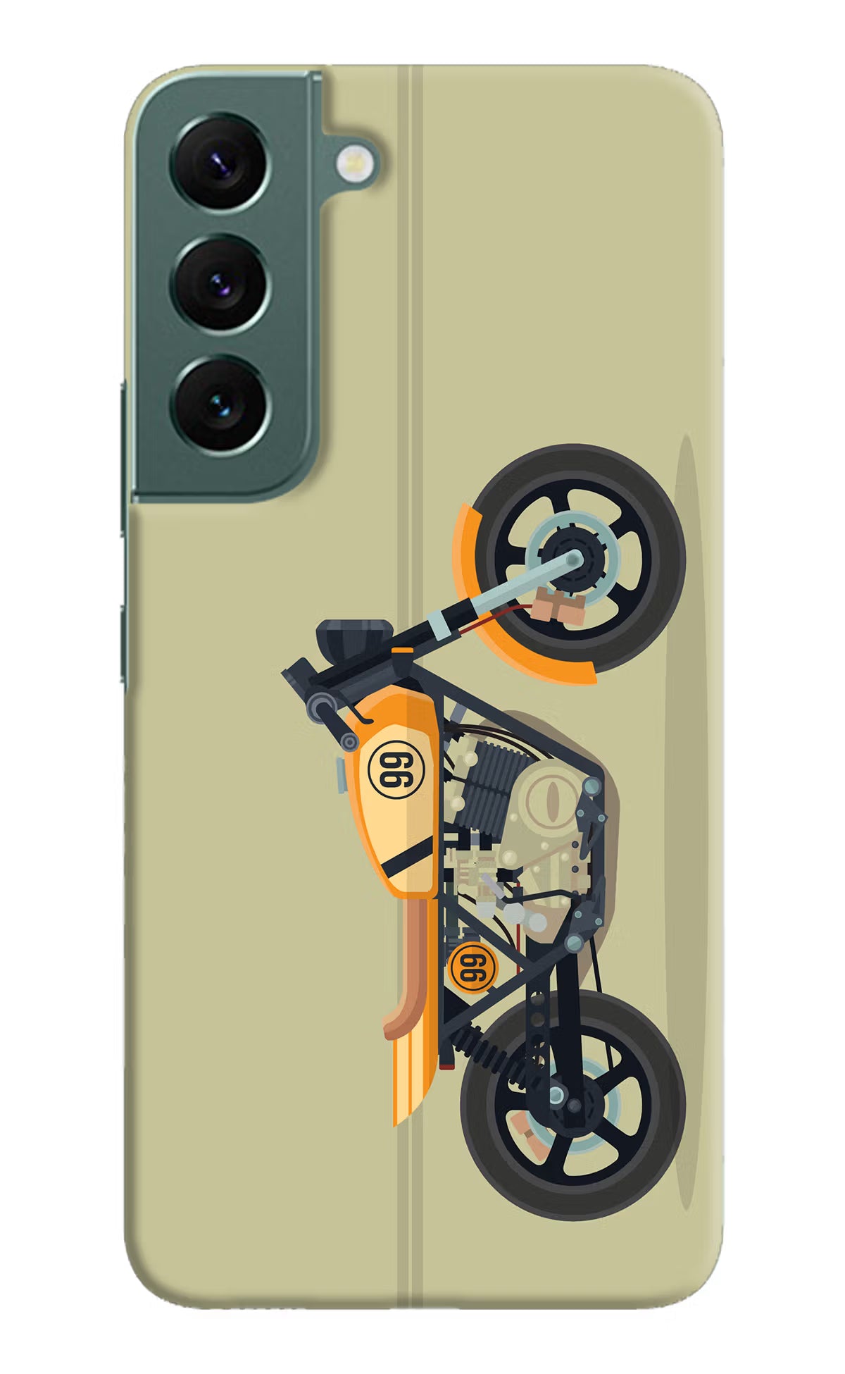 Vertical Speedster Samsung S22 Hard Case Back Cover by Casekaro