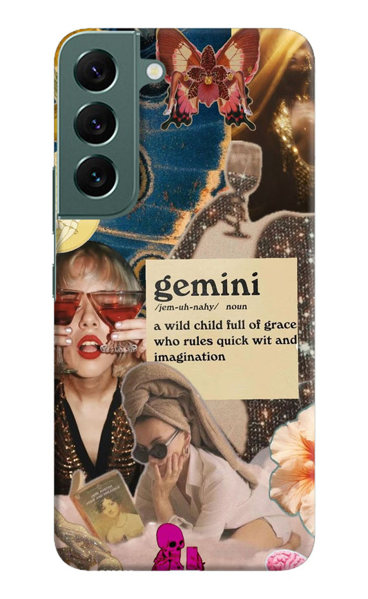 Gemini Zodiac Samsung S22 Hard Case Back Cover by Casekaro