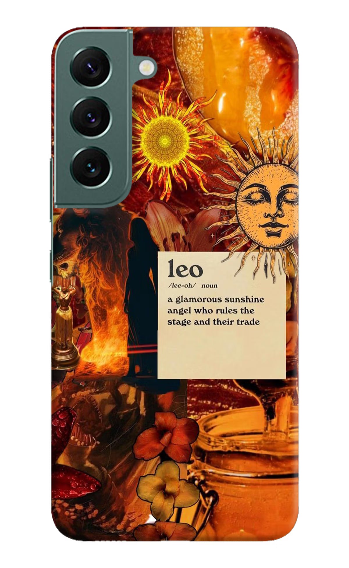 Leo Zodiac Samsung S22 Hard Case Back Cover by Casekaro