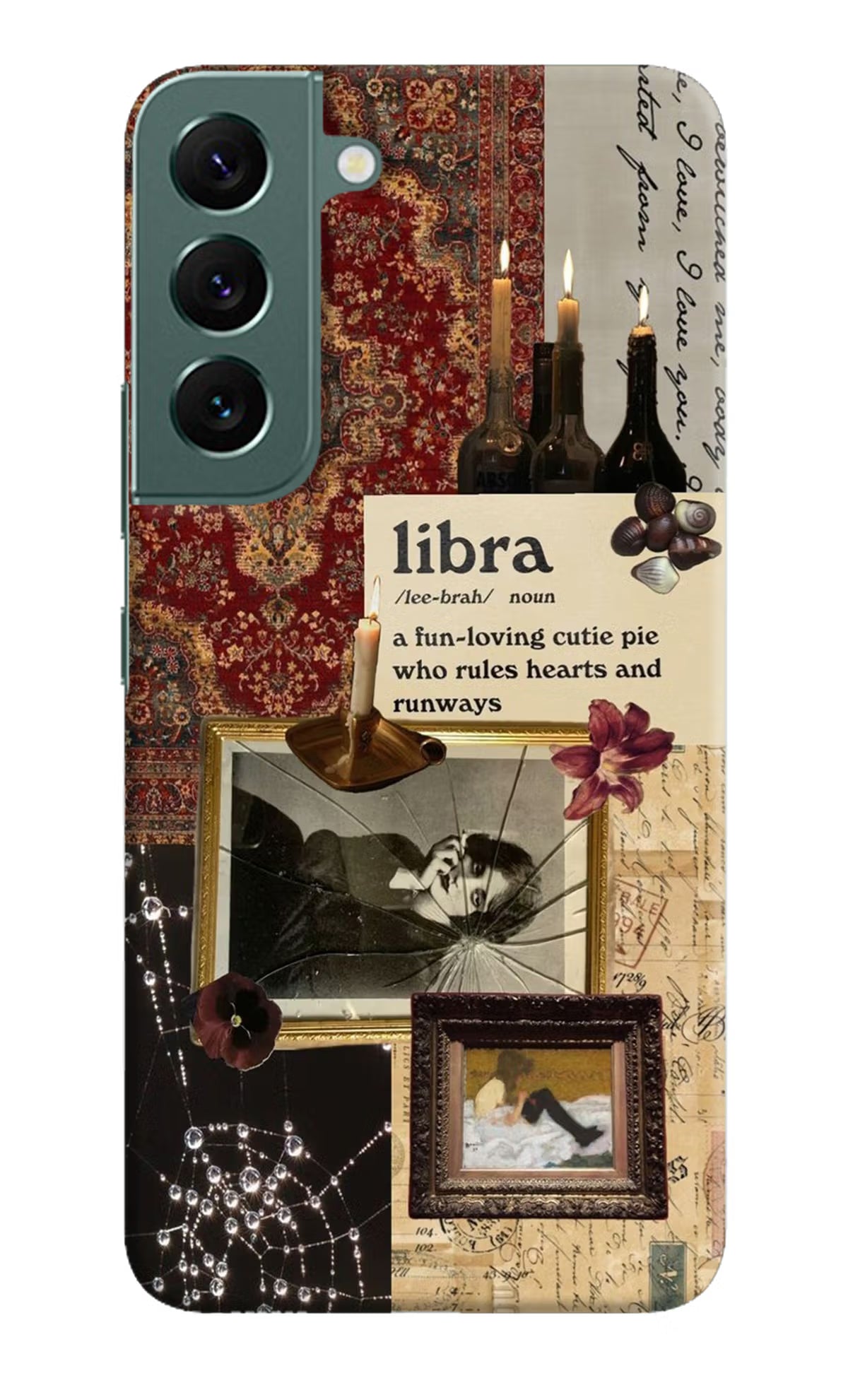 Libra Zodiac Samsung S22 Hard Case Back Cover by Casekaro