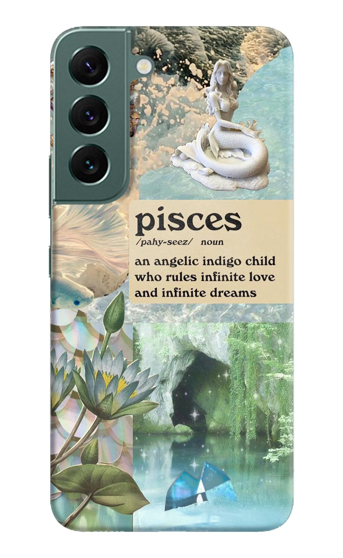Pisces Zodiac Samsung S22 Hard Case Back Cover by Casekaro