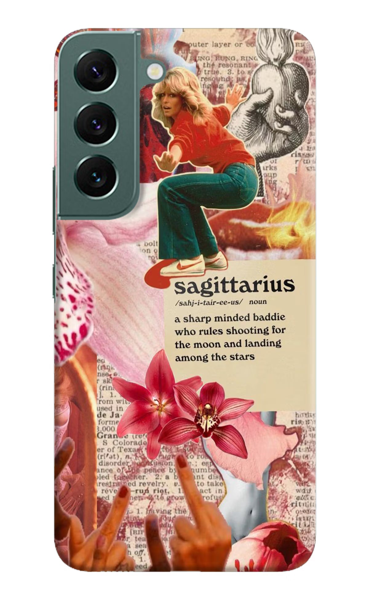 Sagittarius Zodiac Samsung S22 Hard Case Back Cover by Casekaro