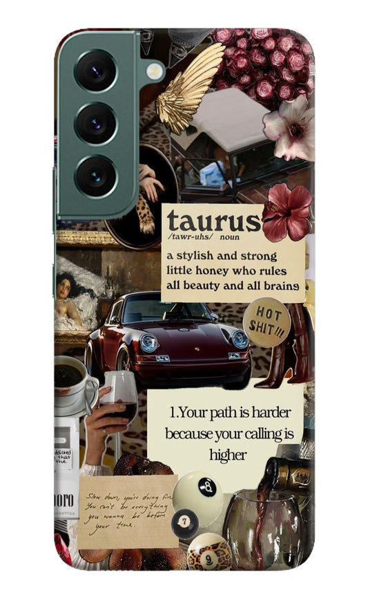 Taurus Zodiac Samsung S22 Hard Case Back Cover by Casekaro