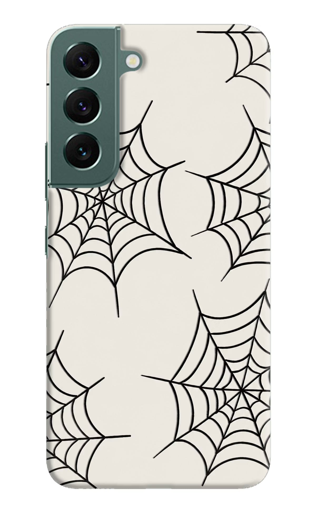 Spider Web Samsung S22 Hard Case Back Cover by Casekaro