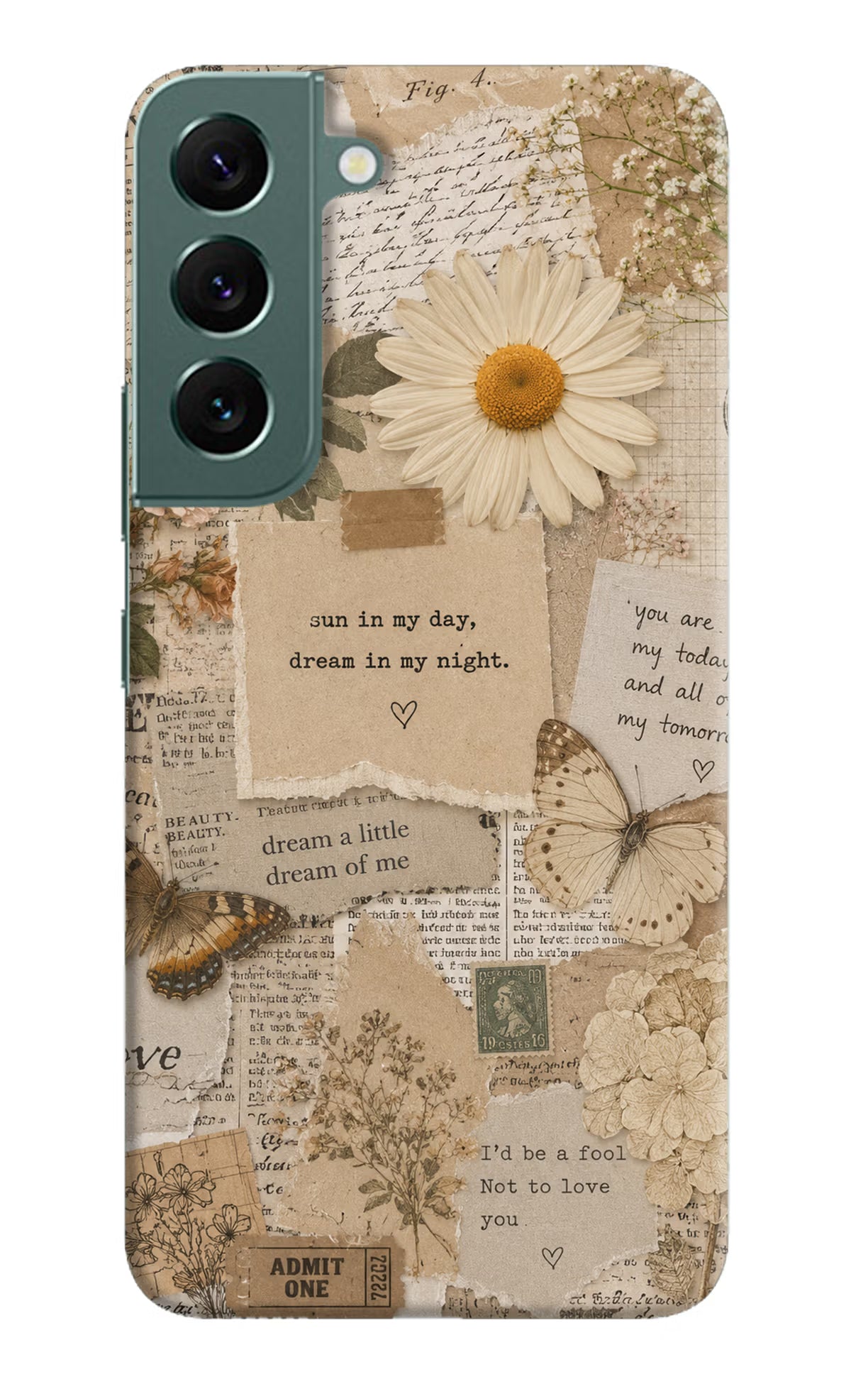 Vintage case Samsung S22 Back Cover