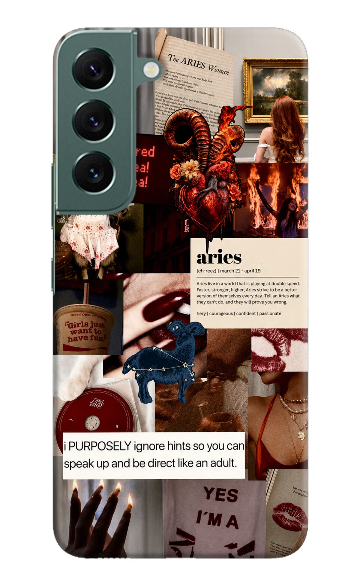 Zodiac Aries Samsung S22 Back Cover
