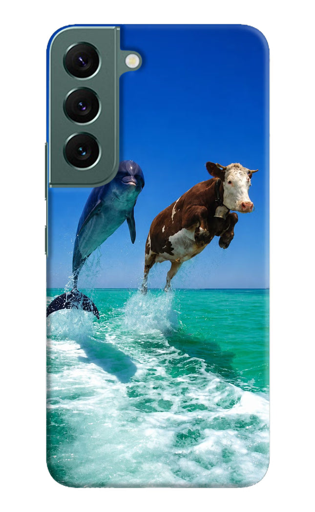 Dolphin vs Cow Samsung S22 Hard Case Back Cover by Casekaro