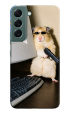 Hacker Hamster Samsung S22 Hard Case Back Cover by Casekaro
