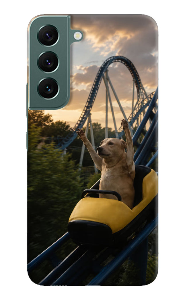 Rollercoaster Dog Samsung S22 Hard Case Back Cover by Casekaro