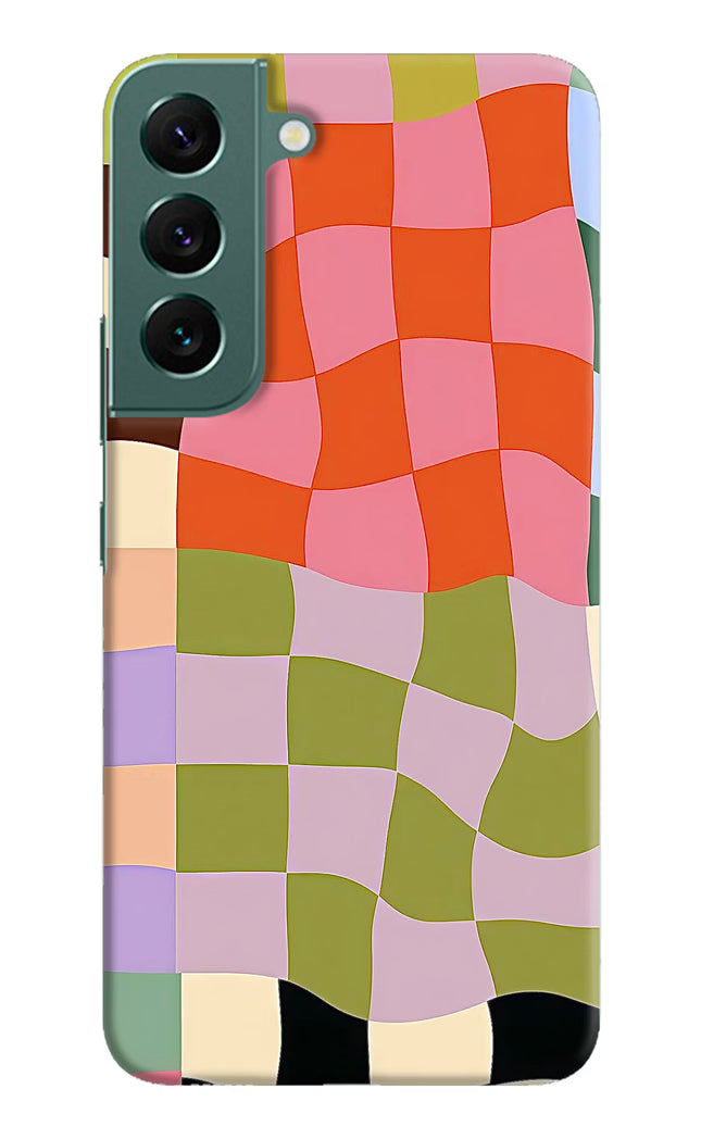 Wavy Grid Samsung S22 Hard Case Back Cover by Casekaro