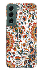 White Mayura Samsung S22 Hard Case Back Cover by Casekaro