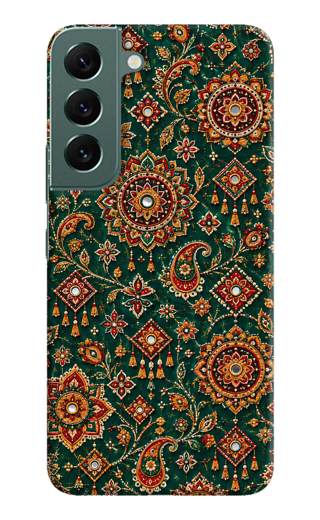 Green Pataka Samsung S22 Hard Case Back Cover by Casekaro