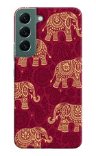Maroon Elephant Samsung S22 Hard Case Back Cover by Casekaro