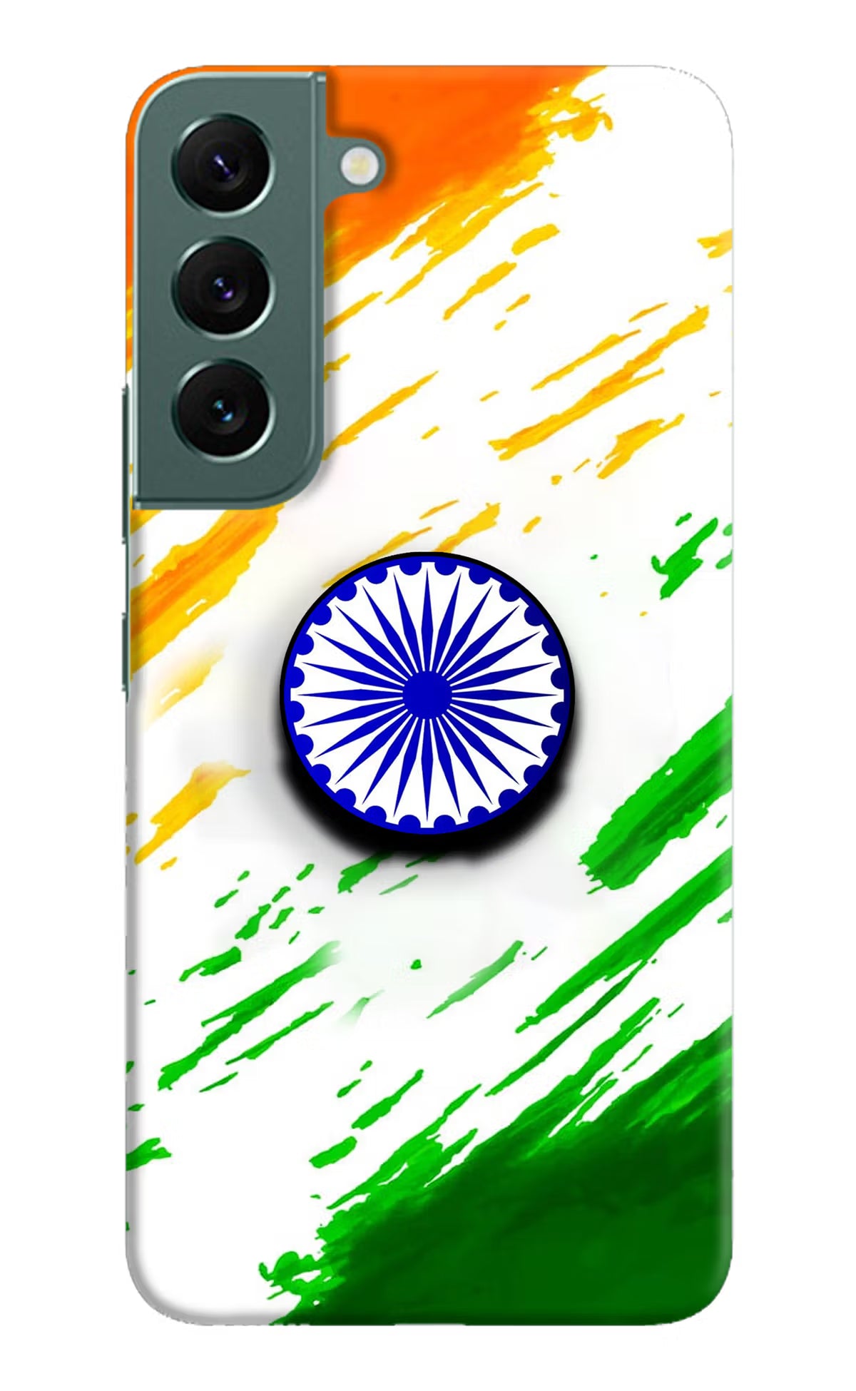 Indian Flag Ashoka Chakra Samsung S22 Pop Case by Casekaro
