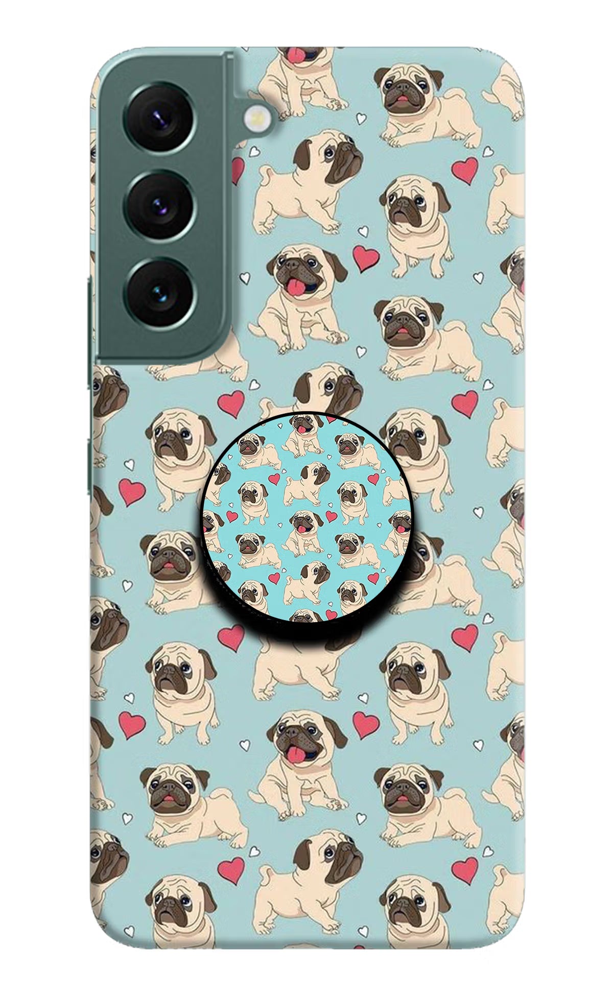 Pug Dog Samsung S22 Pop Case by Casekaro