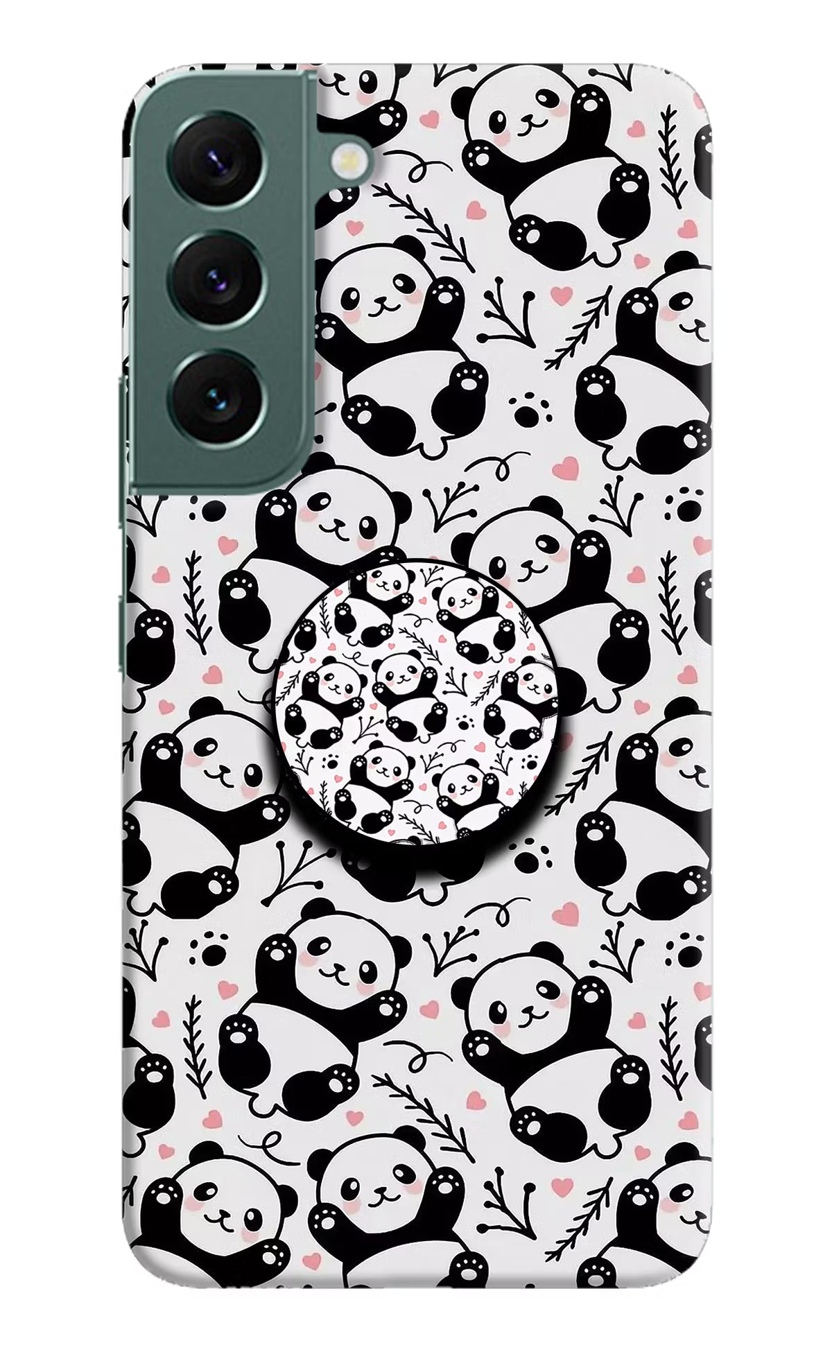 Cute Panda Samsung S22 Pop Case by Casekaro