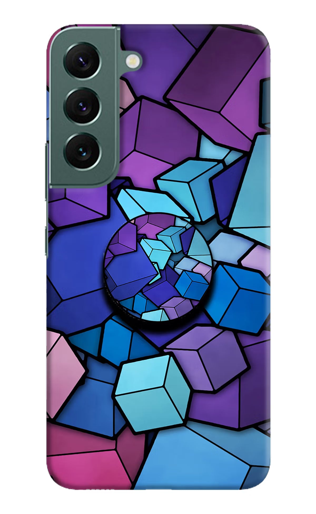 Cubic Abstract Samsung S22 Pop Case by Casekaro
