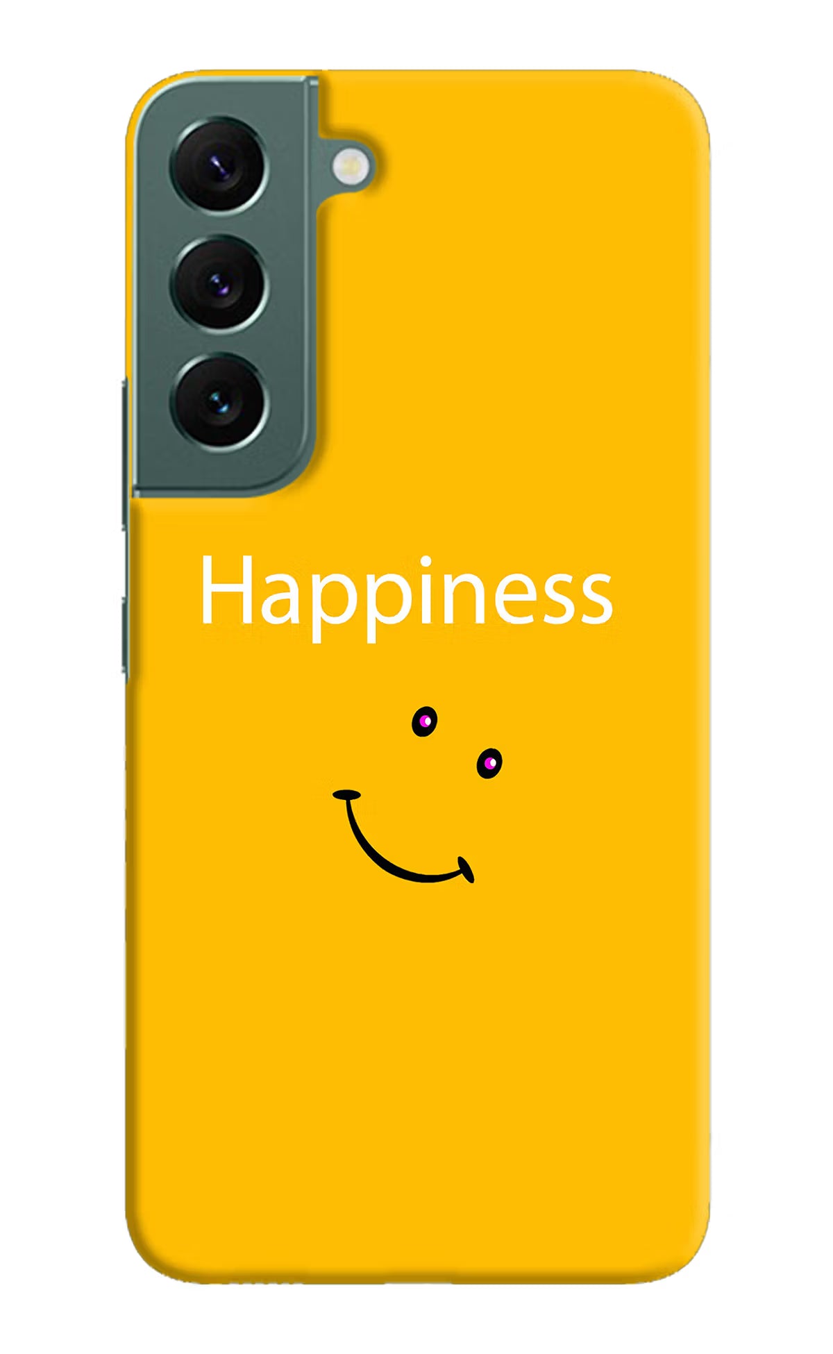 Happiness With Smiley Samsung S22 Plus Hard Case Back Cover by Casekaro