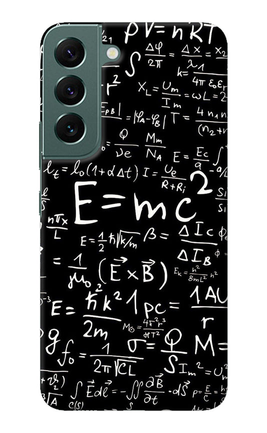 Physics Albert Einstein Formula Samsung S22 Plus Back Cover