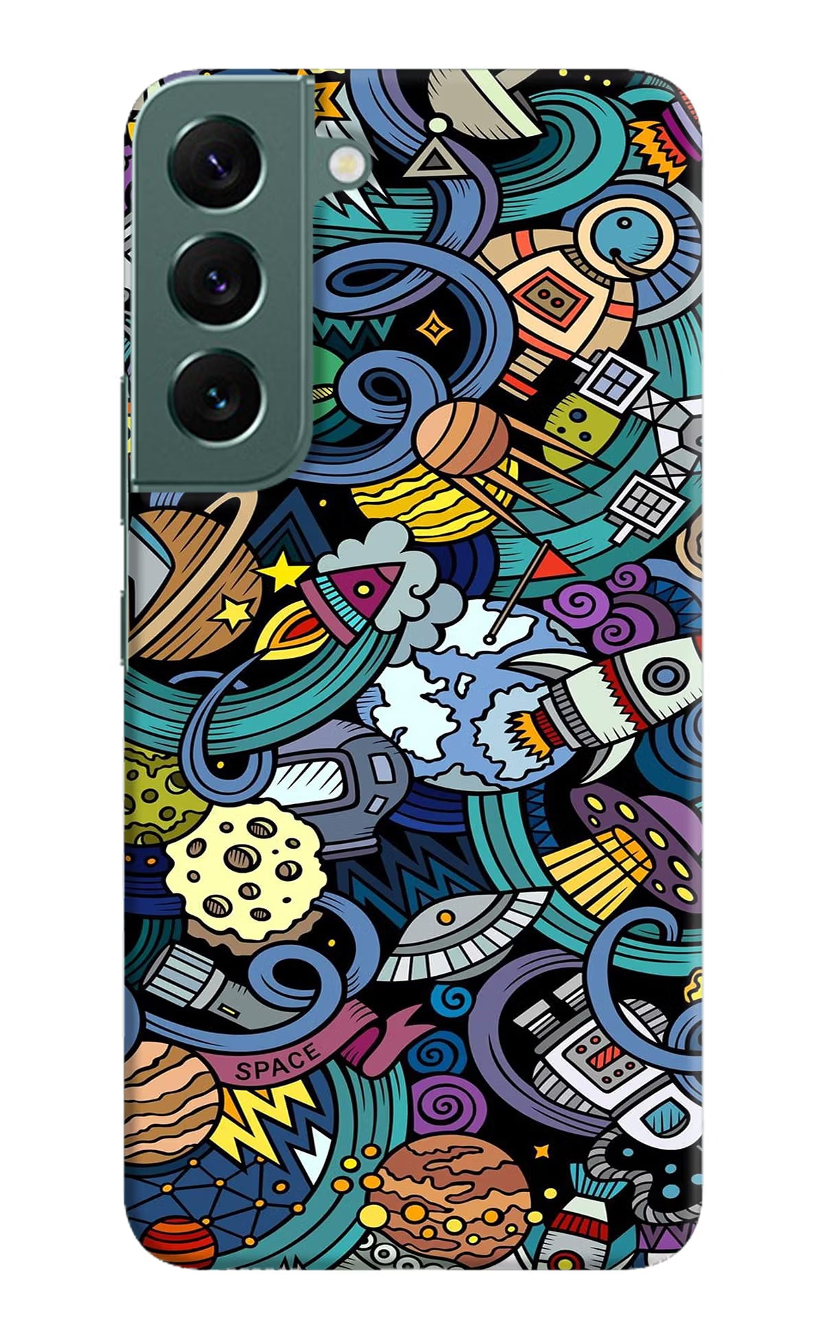Space Abstract Samsung S22 Plus Hard Case Back Cover by Casekaro
