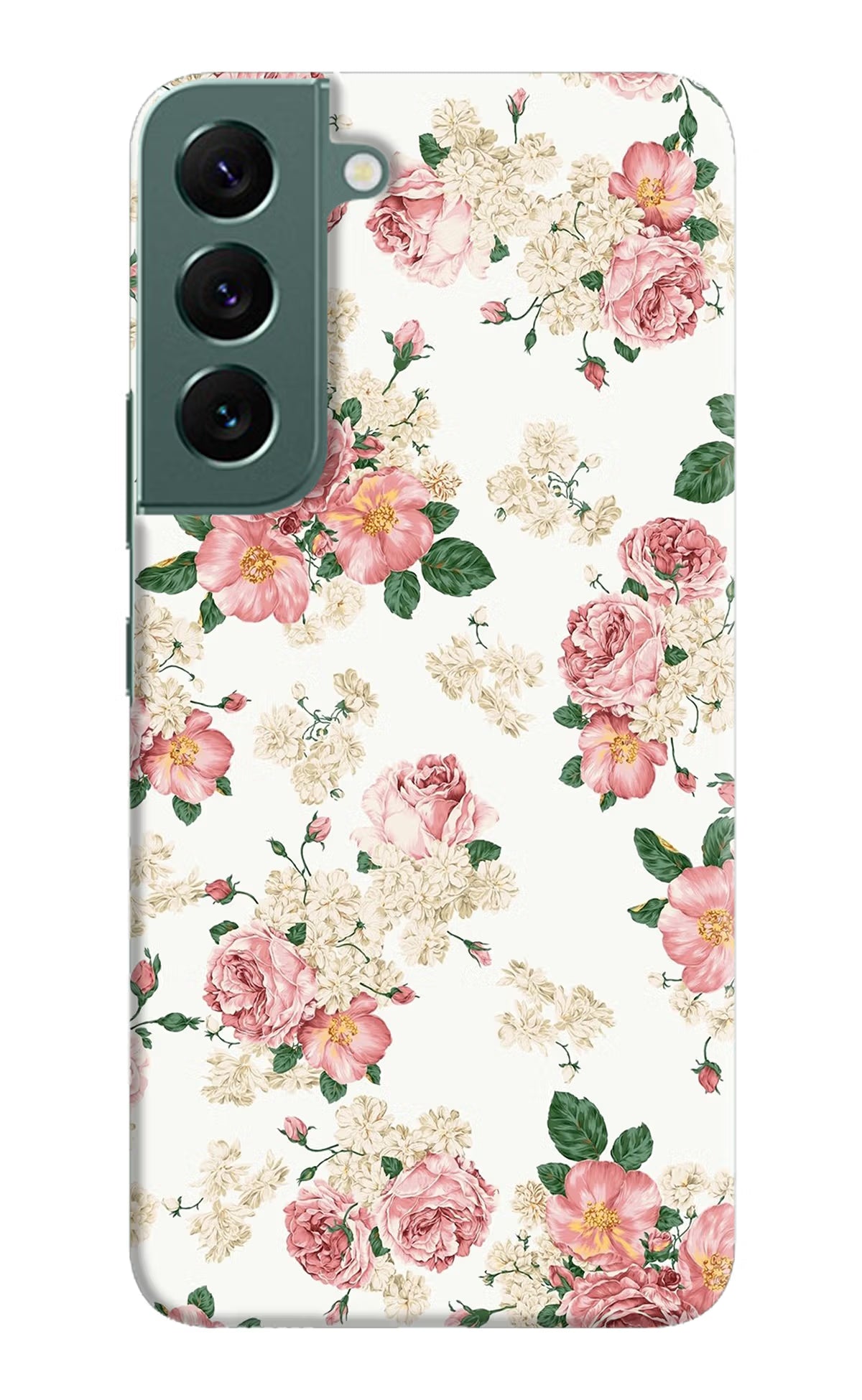 Flowers Samsung S22 Plus Hard Case Back Cover by Casekaro