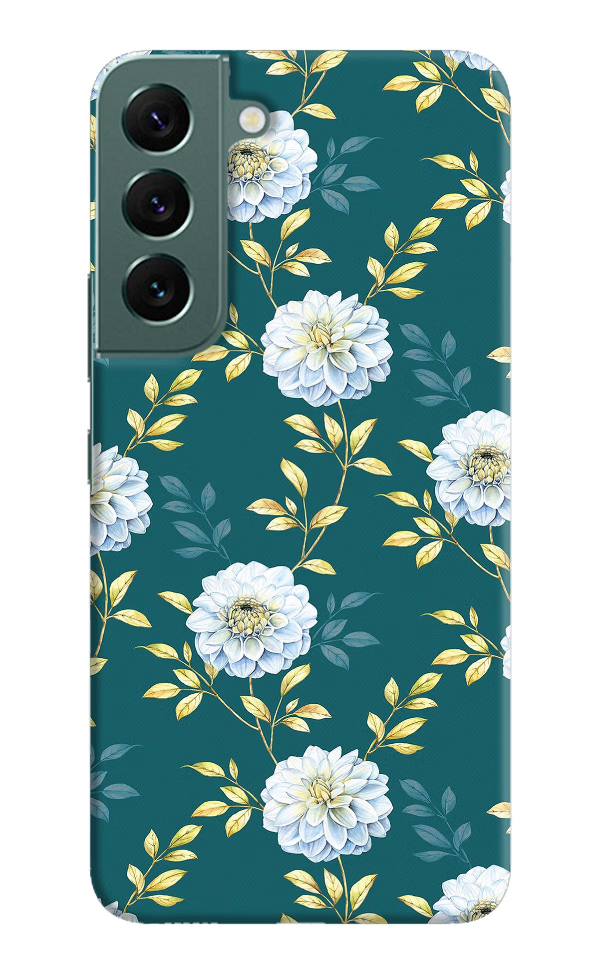 Flowers Samsung S22 Plus Hard Case Back Cover by Casekaro