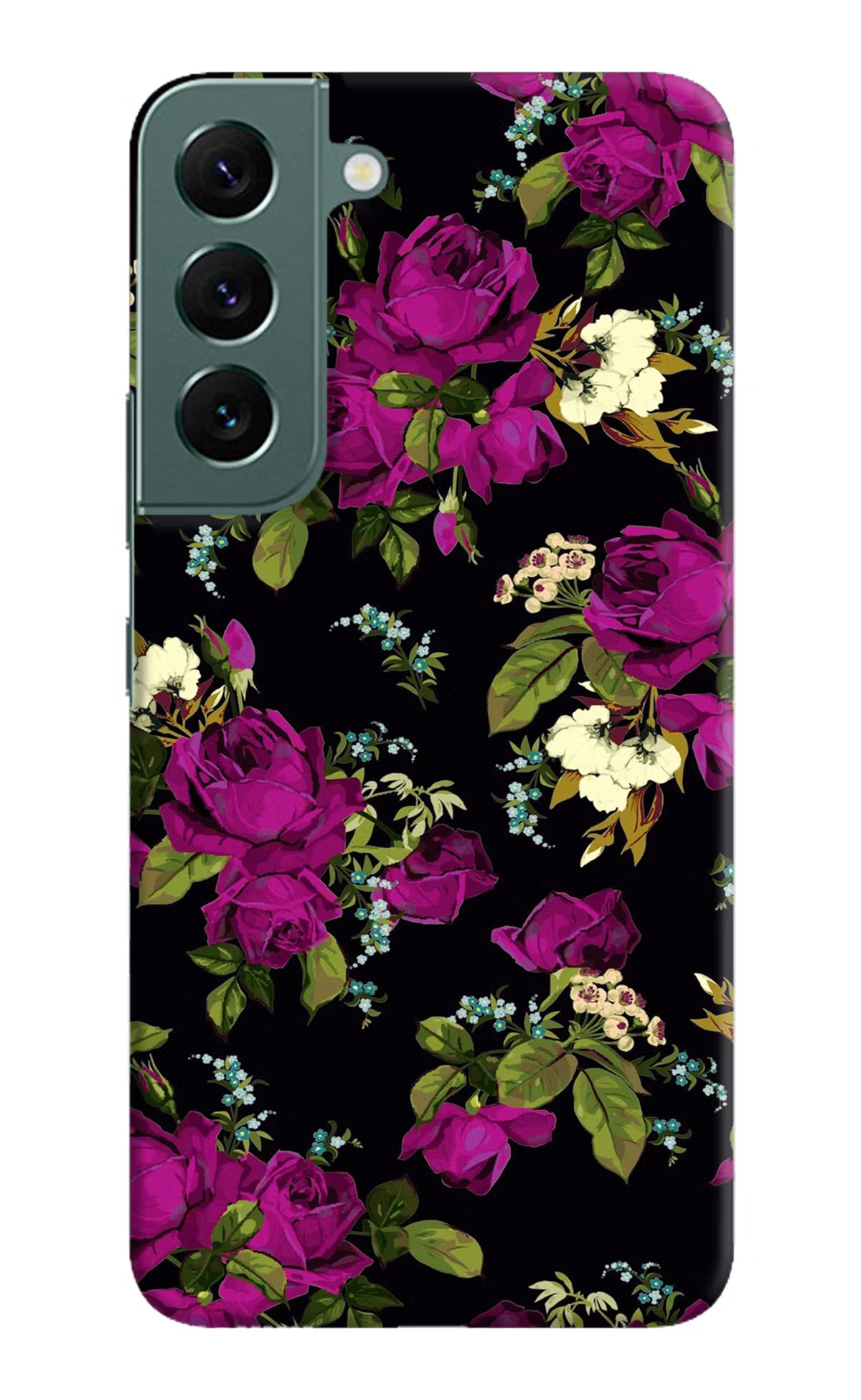 Flowers Samsung S22 Plus Hard Case Back Cover by Casekaro