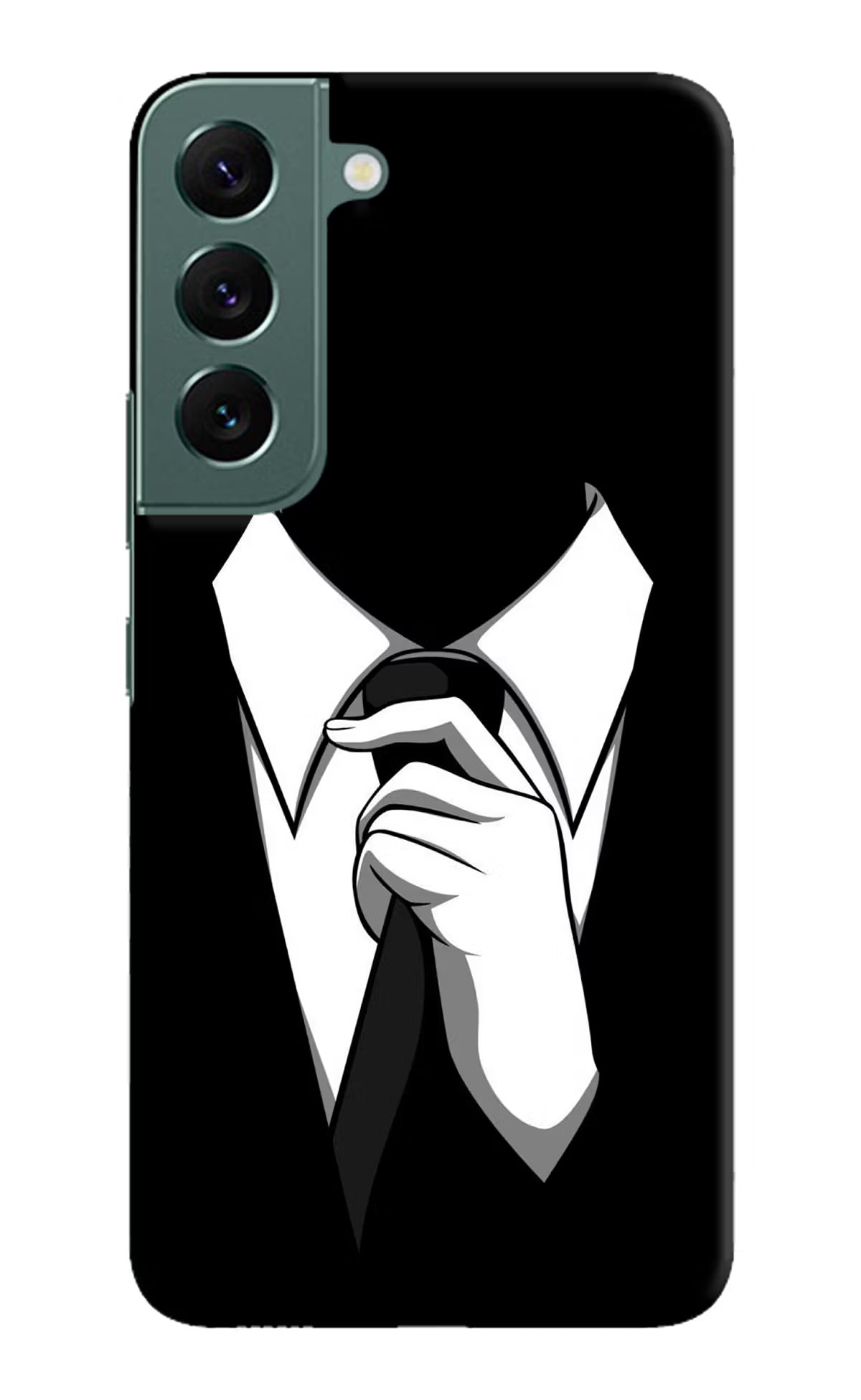 Black Tie Samsung S22 Plus Hard Case Back Cover by Casekaro