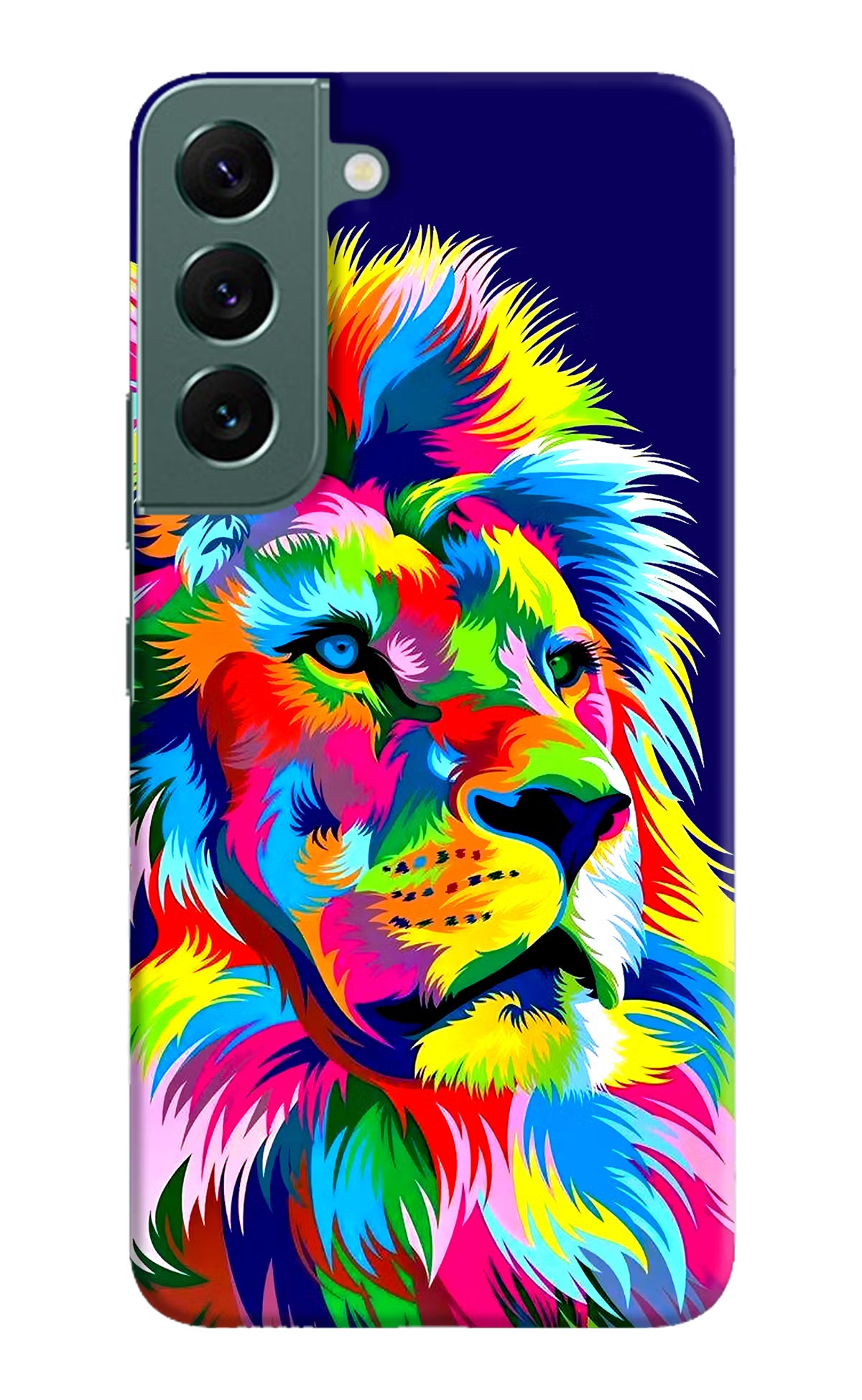 Vector Art Lion Samsung S22 Plus Hard Case Back Cover by Casekaro