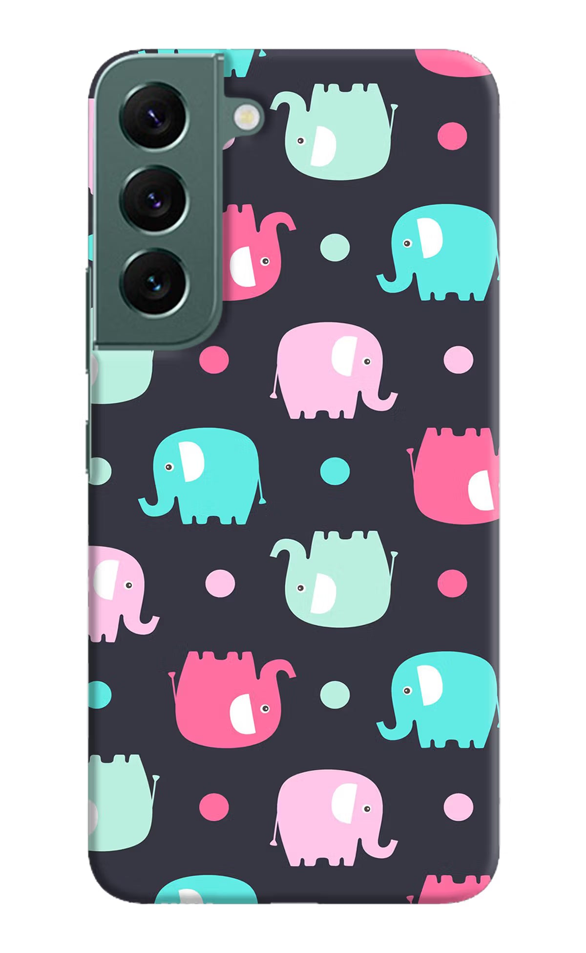 Elephants Samsung S22 Plus Hard Case Back Cover by Casekaro
