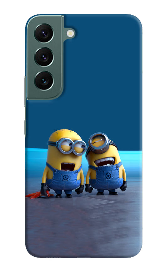 Minion Laughing Samsung S22 Plus Hard Case Back Cover by Casekaro