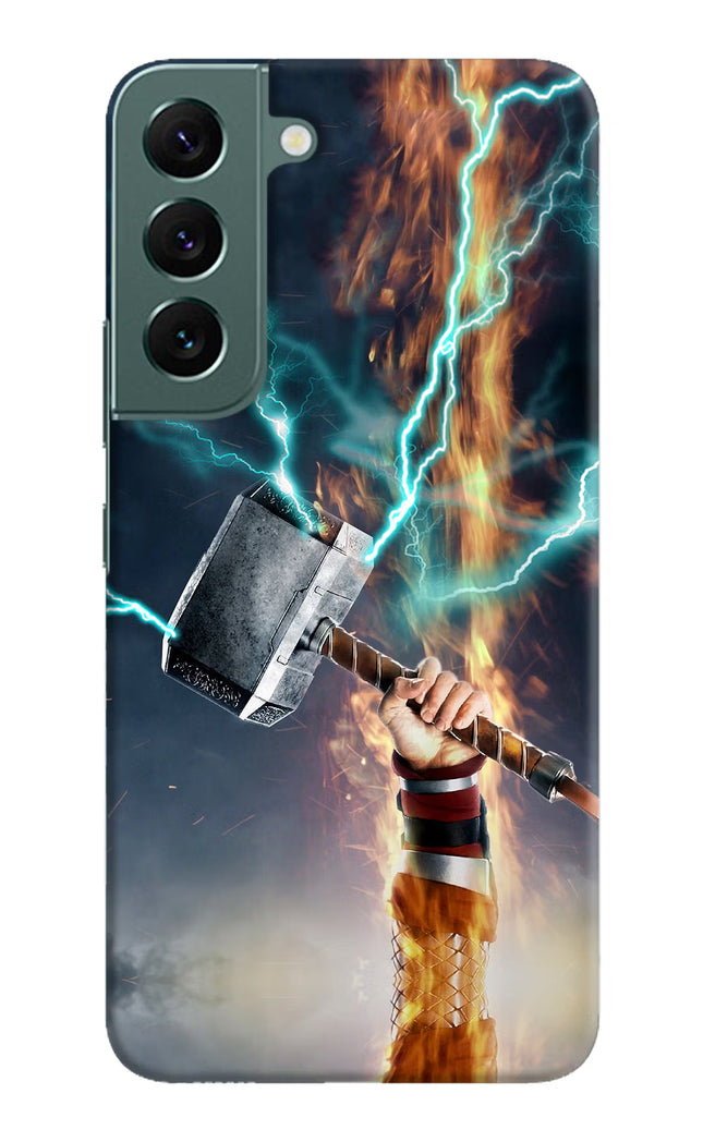 Thor Hammer Mjolnir Samsung S22 Plus Hard Case Back Cover by Casekaro