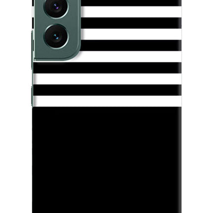 Black and White Print Samsung S22 Plus Hard Case Back Cover by Casekaro