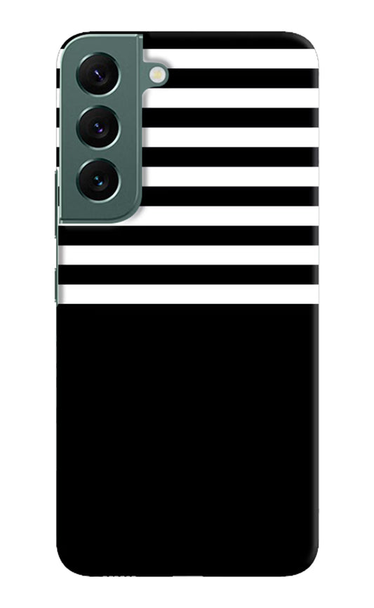 Black and White Print Samsung S22 Plus Hard Case Back Cover by Casekaro