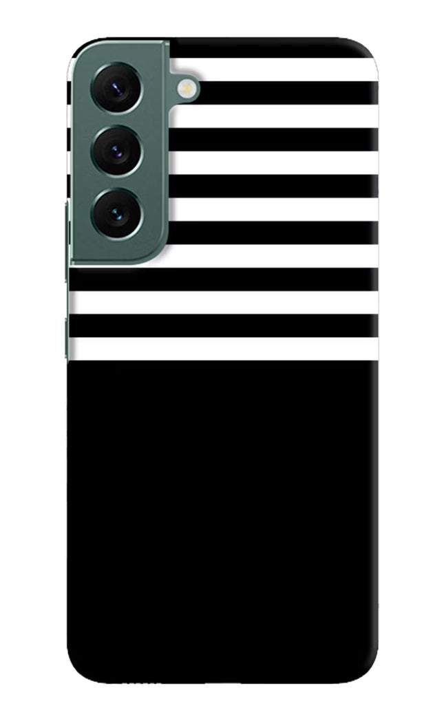 Black and White Print Samsung S22 Plus Hard Case Back Cover by Casekaro