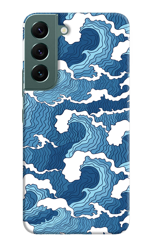 Blue Waves Samsung S22 Plus Hard Case Back Cover by Casekaro