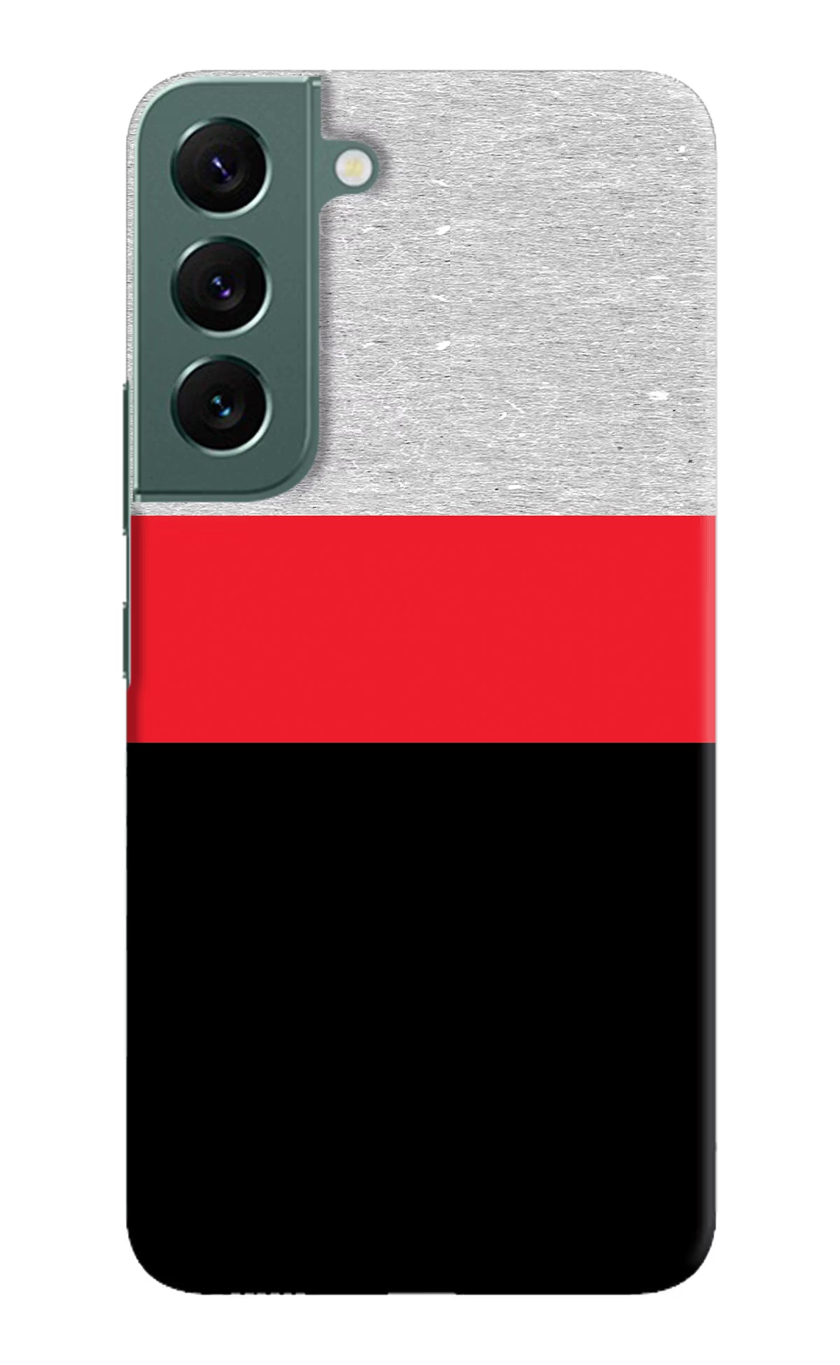 Tri Color Pattern Samsung S22 Plus Hard Case Back Cover by Casekaro