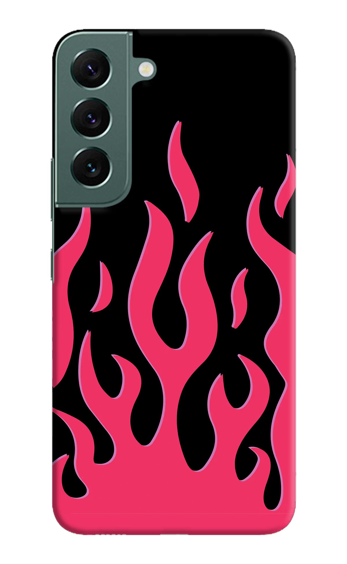 Fire Flames Samsung S22 Plus Hard Case Back Cover by Casekaro