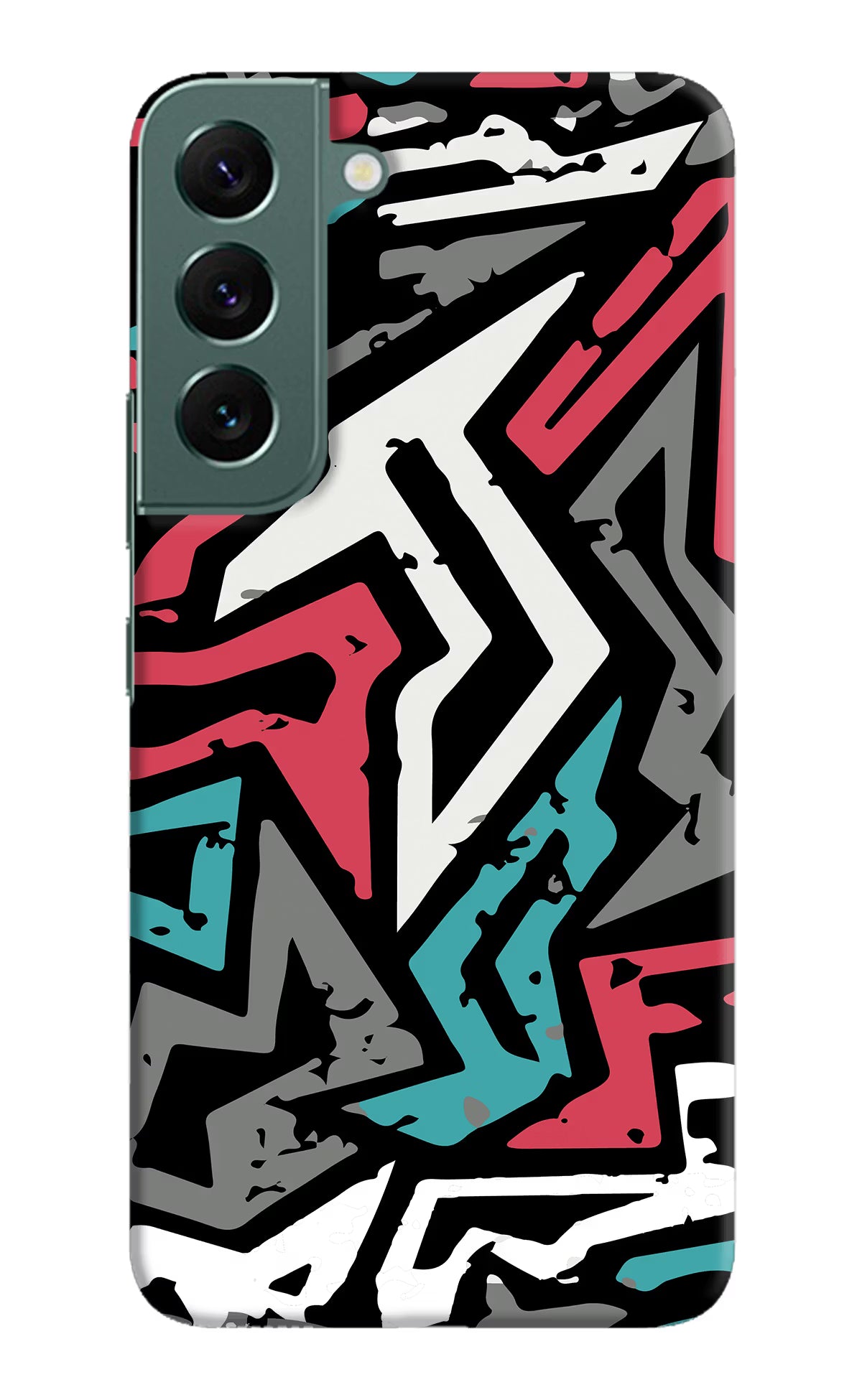 Geometric Graffiti Samsung S22 Plus Hard Case Back Cover by Casekaro