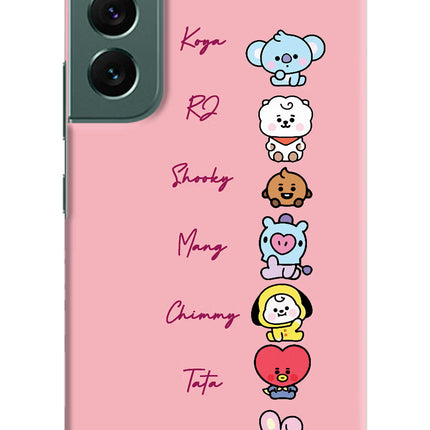 BTS names Samsung S22 Plus Hard Case Back Cover by Casekaro
