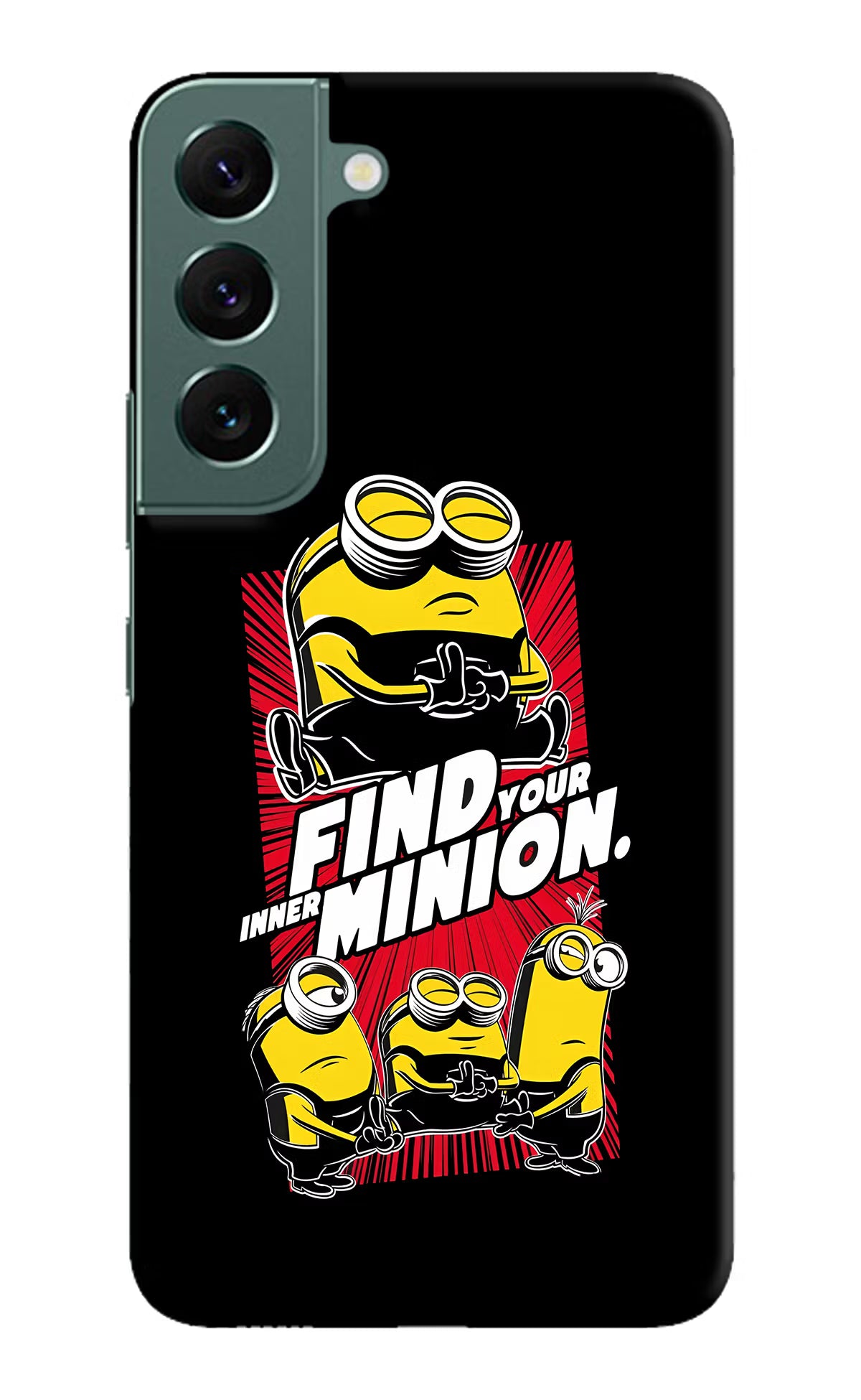 Find your inner Minion Samsung S22 Plus Hard Case Back Cover by Casekaro