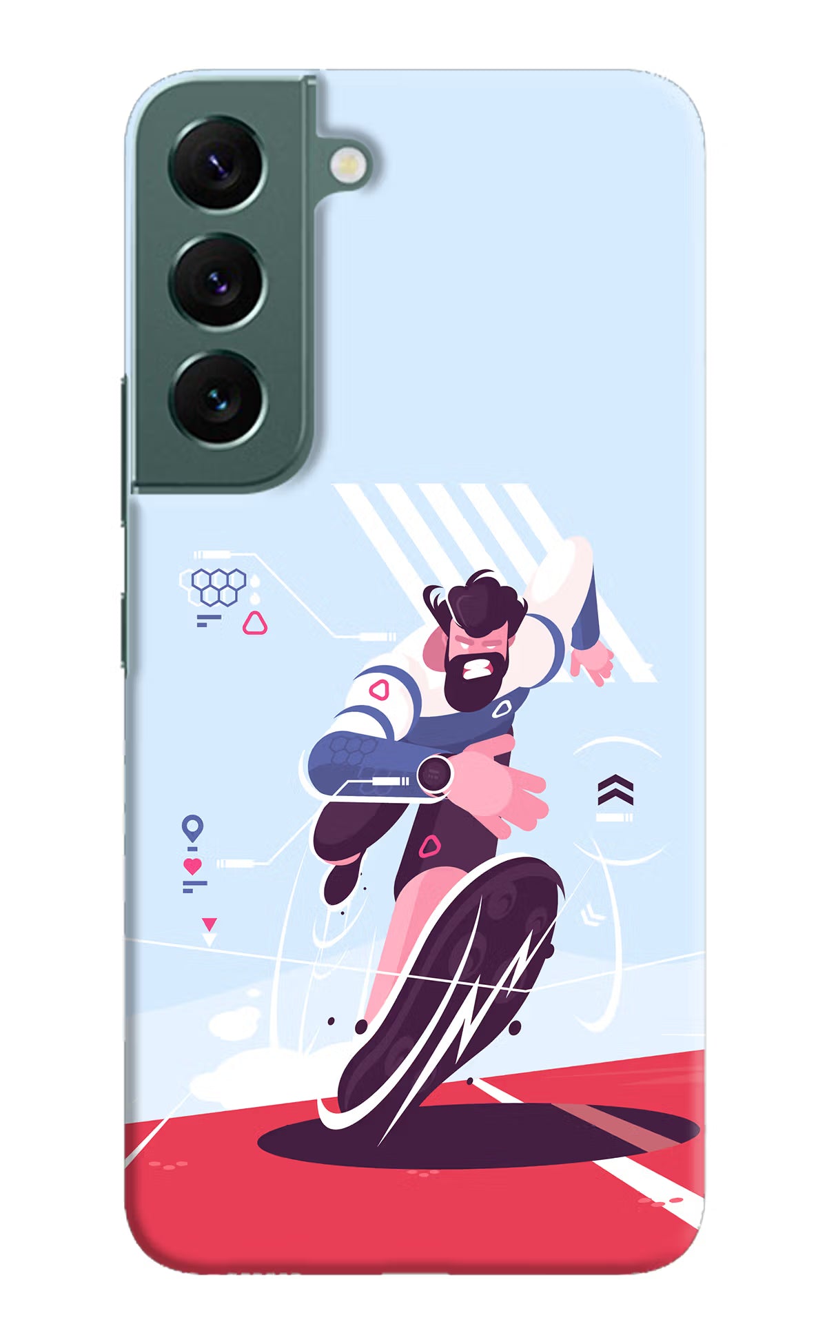 Run Pro Samsung S22 Plus Hard Case Back Cover by Casekaro