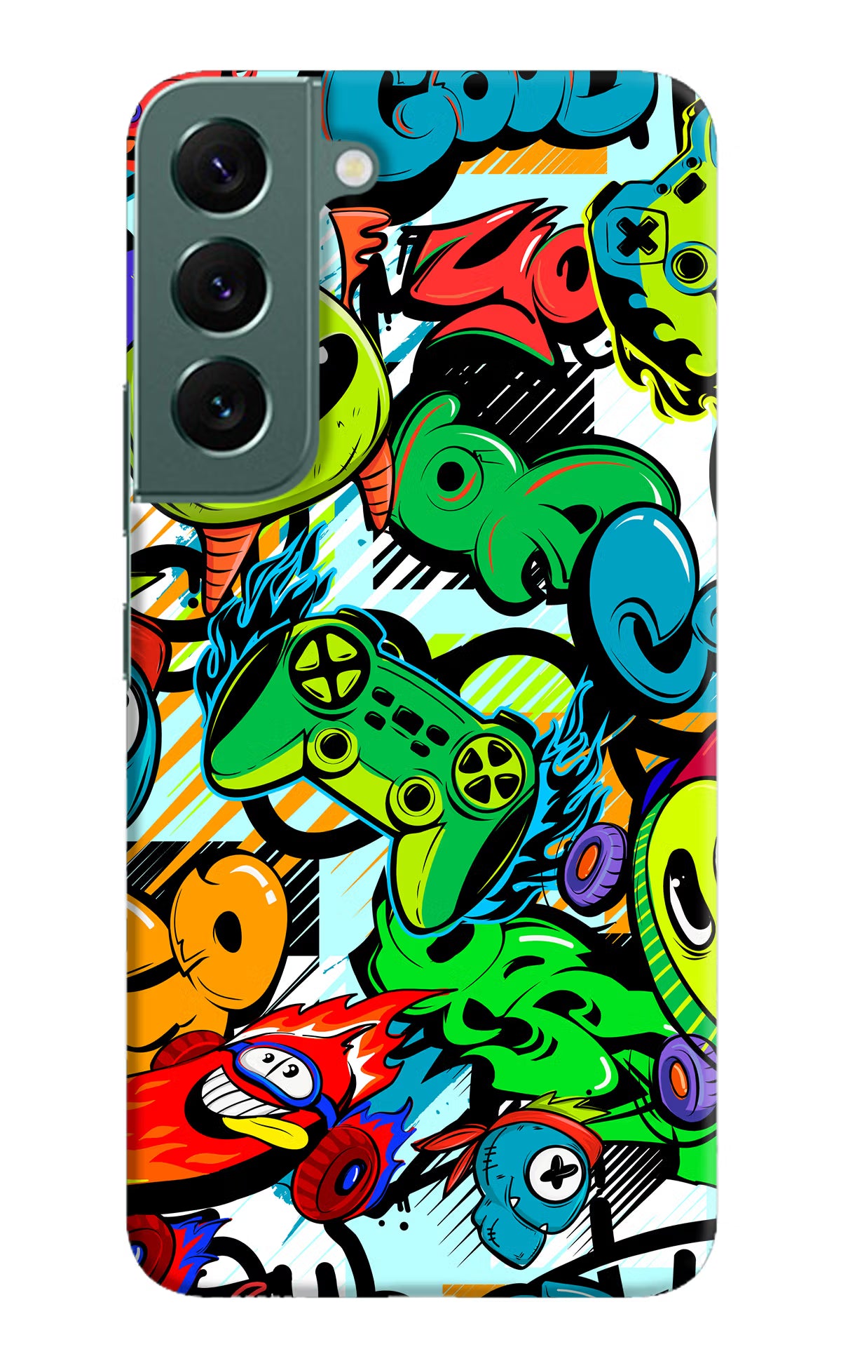 Game Doodle Samsung S22 Plus Hard Case Back Cover by Casekaro