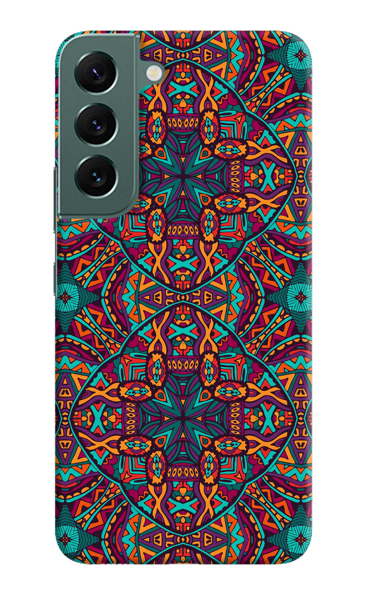 Colour Mandala Samsung S22 Plus Hard Case Back Cover by Casekaro