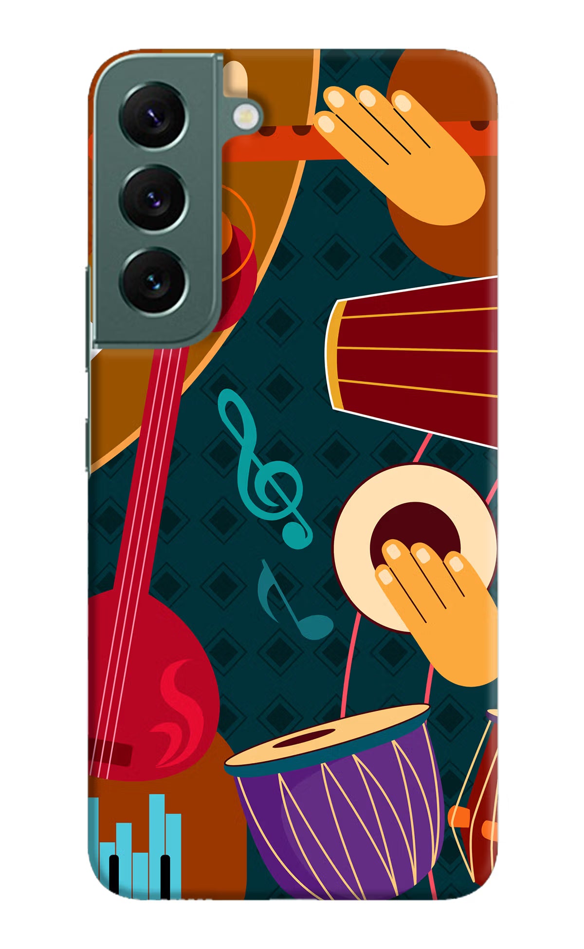 Music Instrument Samsung S22 Plus Hard Case Back Cover by Casekaro