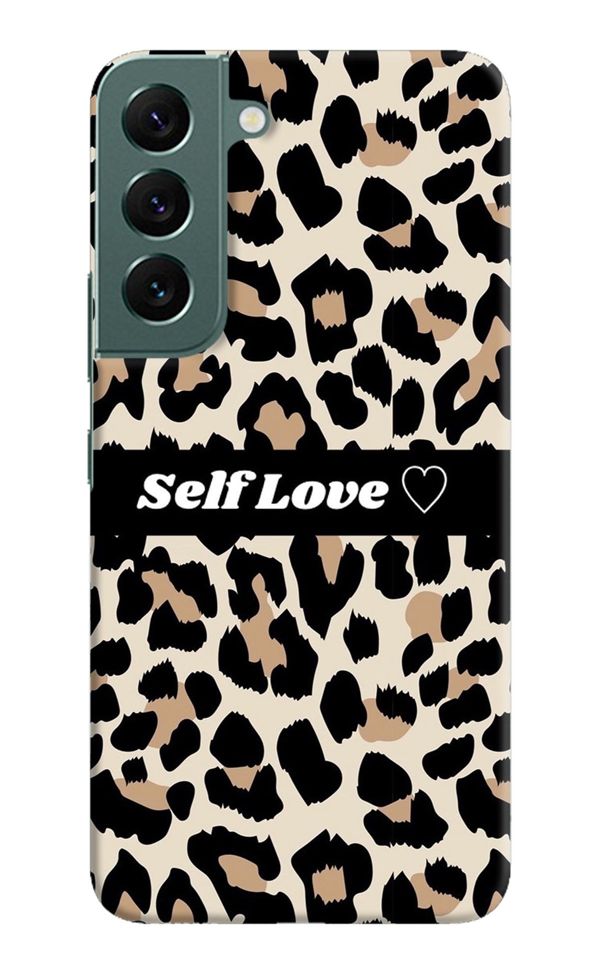 Leopard Print Self Love Samsung S22 Plus Back Cover