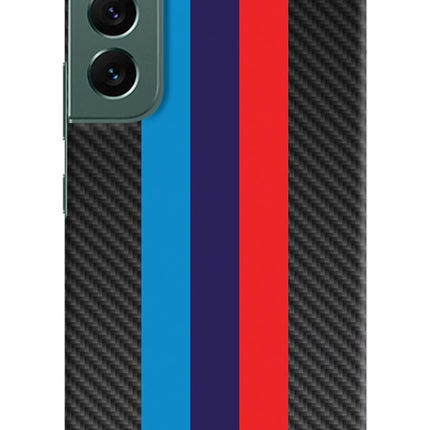 BMW Stripes Pattern Samsung S22 Plus Hard Case Back Cover by Casekaro