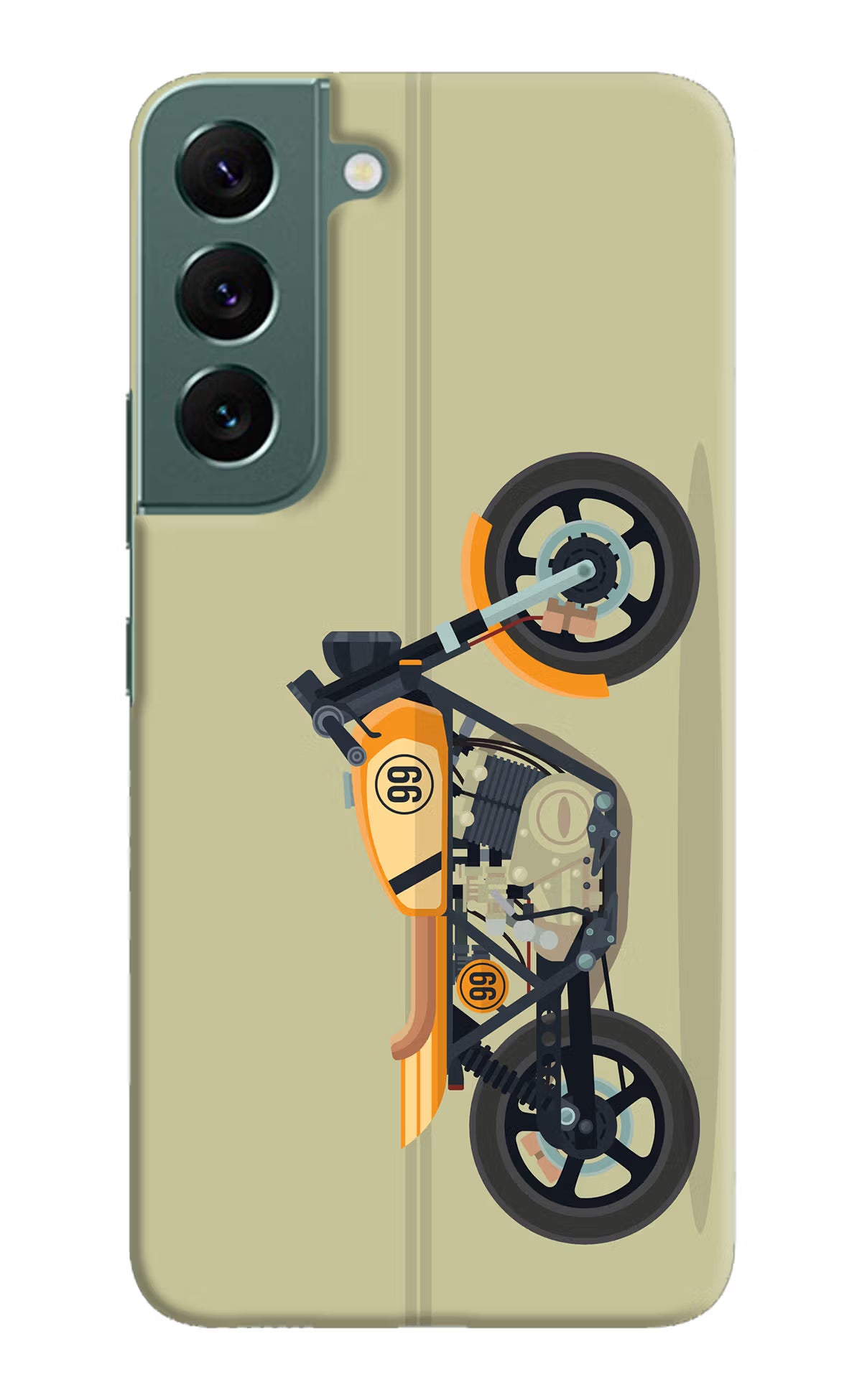 Vertical Speedster Samsung S22 Plus Hard Case Back Cover by Casekaro