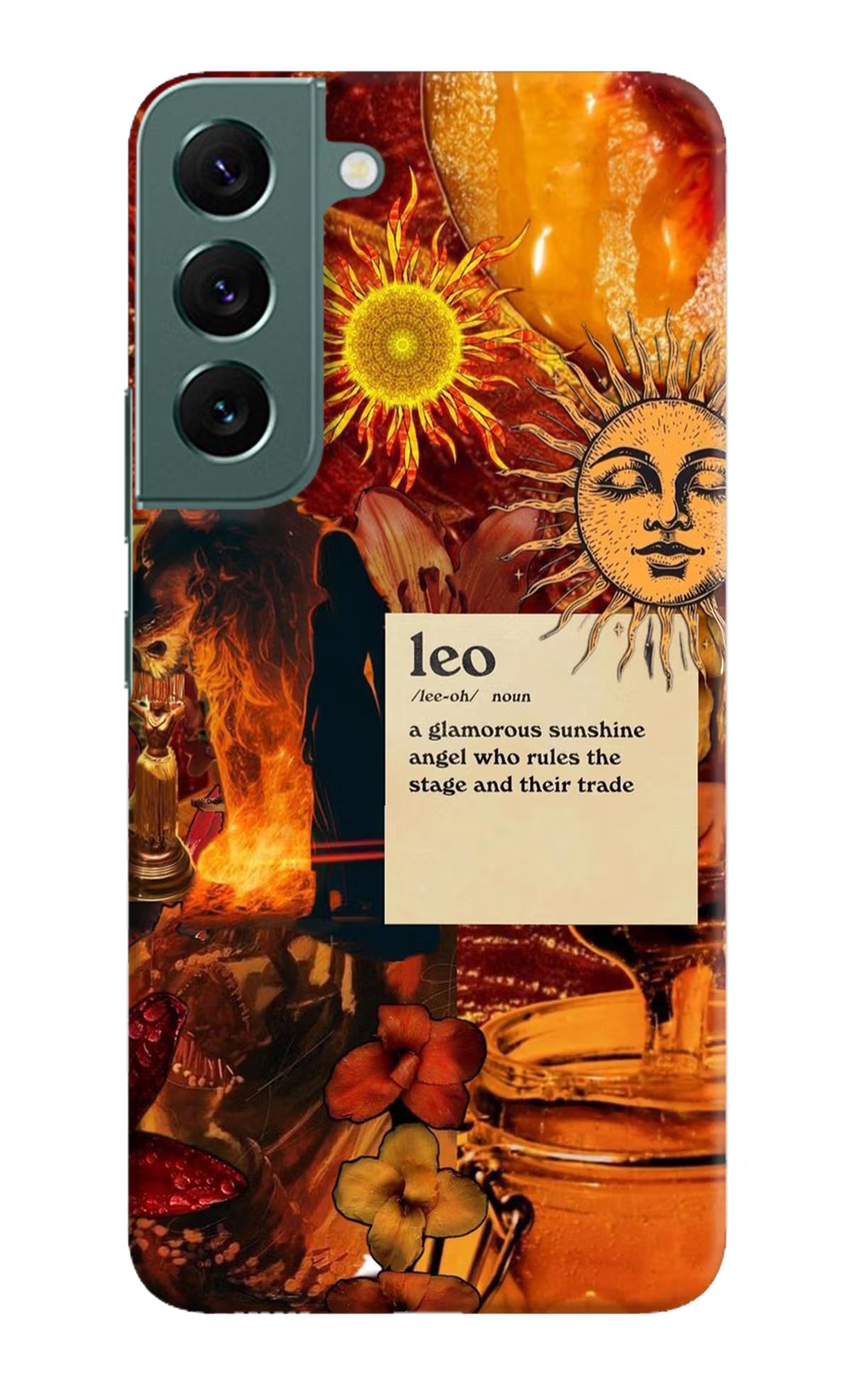 Leo Zodiac Samsung S22 Plus Hard Case Back Cover by Casekaro